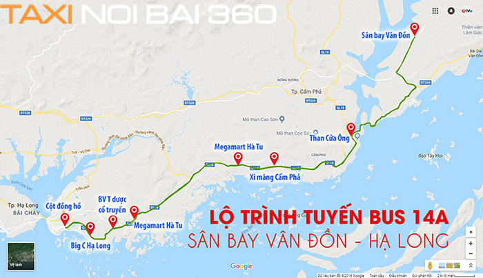 Tuyến 14A đến Sân Bay Vân Đồn